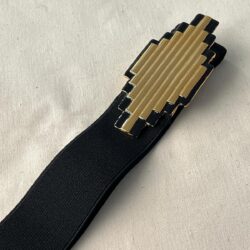 CINTURÓN ELÁSTICO HEBILLA EMPIRE NEGRA