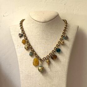 COLLAR ACERO CON CHARMS MONGOLFIÈRE