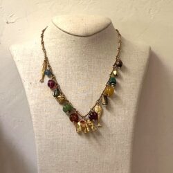 COLLAR ACERO CON CHARMS ELEFANTE.