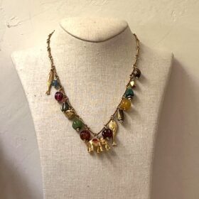 COLLAR ACERO CON CHARMS ELEFANTE.