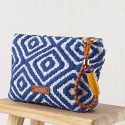 BOLSO CARTERA DE MANO AZUL