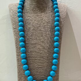 COLLAR LARGO BIGLIA TURQUESA