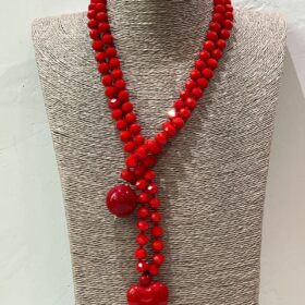 COLLAR VALENTINO ROJO